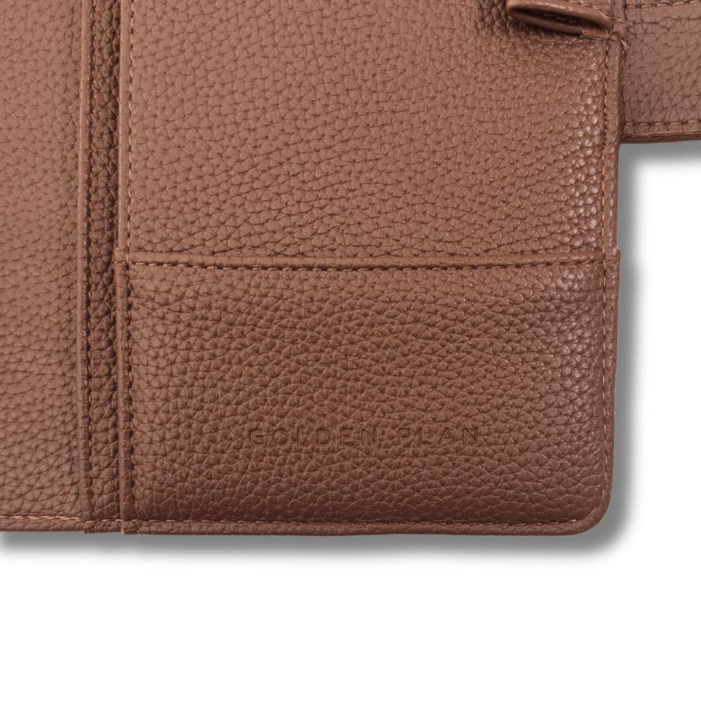 A6 Brown Pebble Binder - Mocha