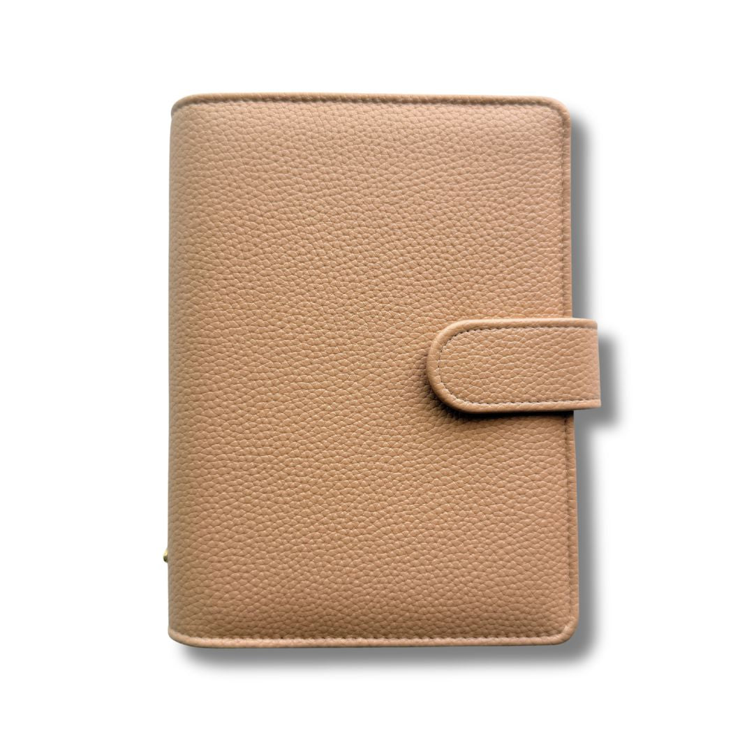 A6 Light Brown Pebble Binder - Chai