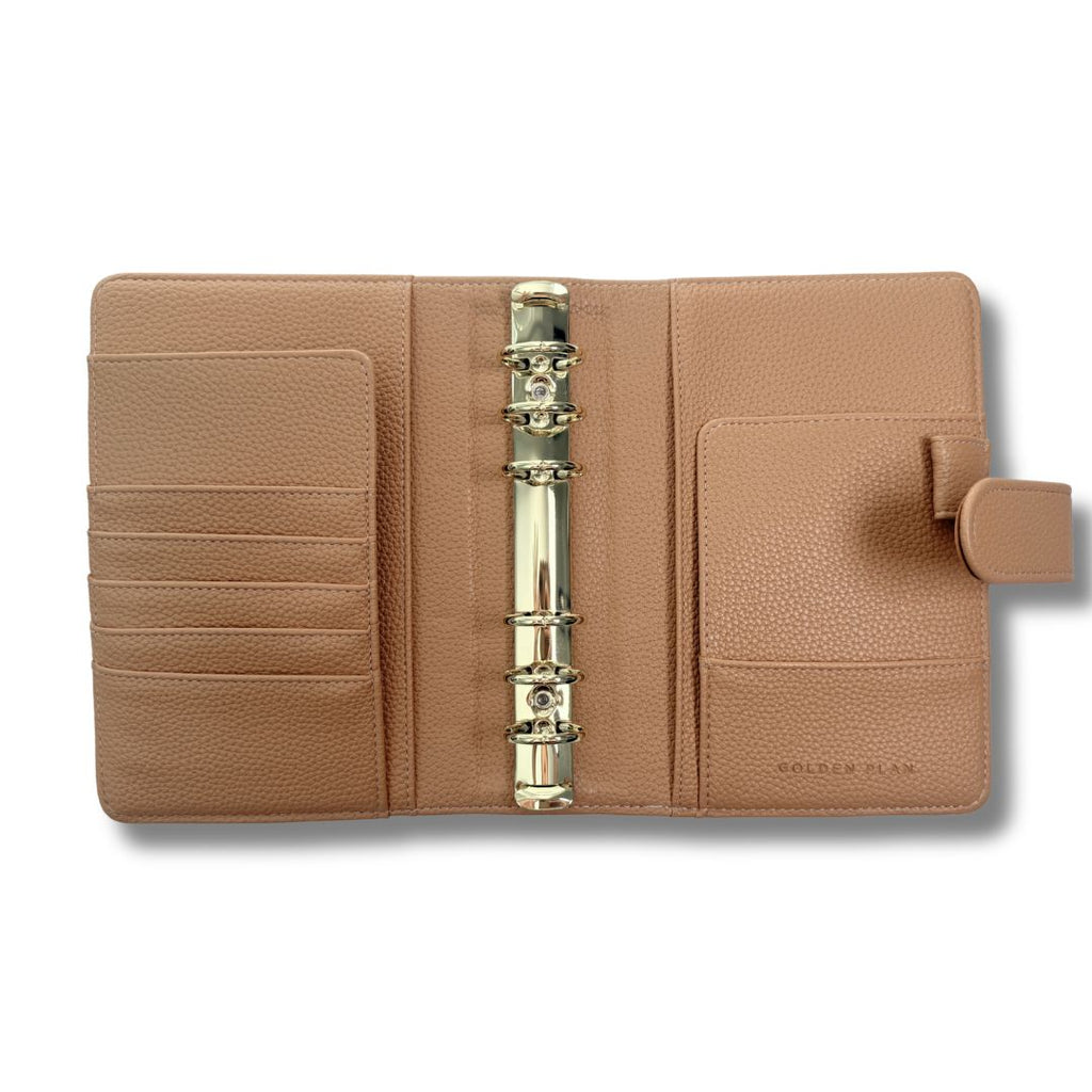 A6 Light Brown Pebble Binder - Chai