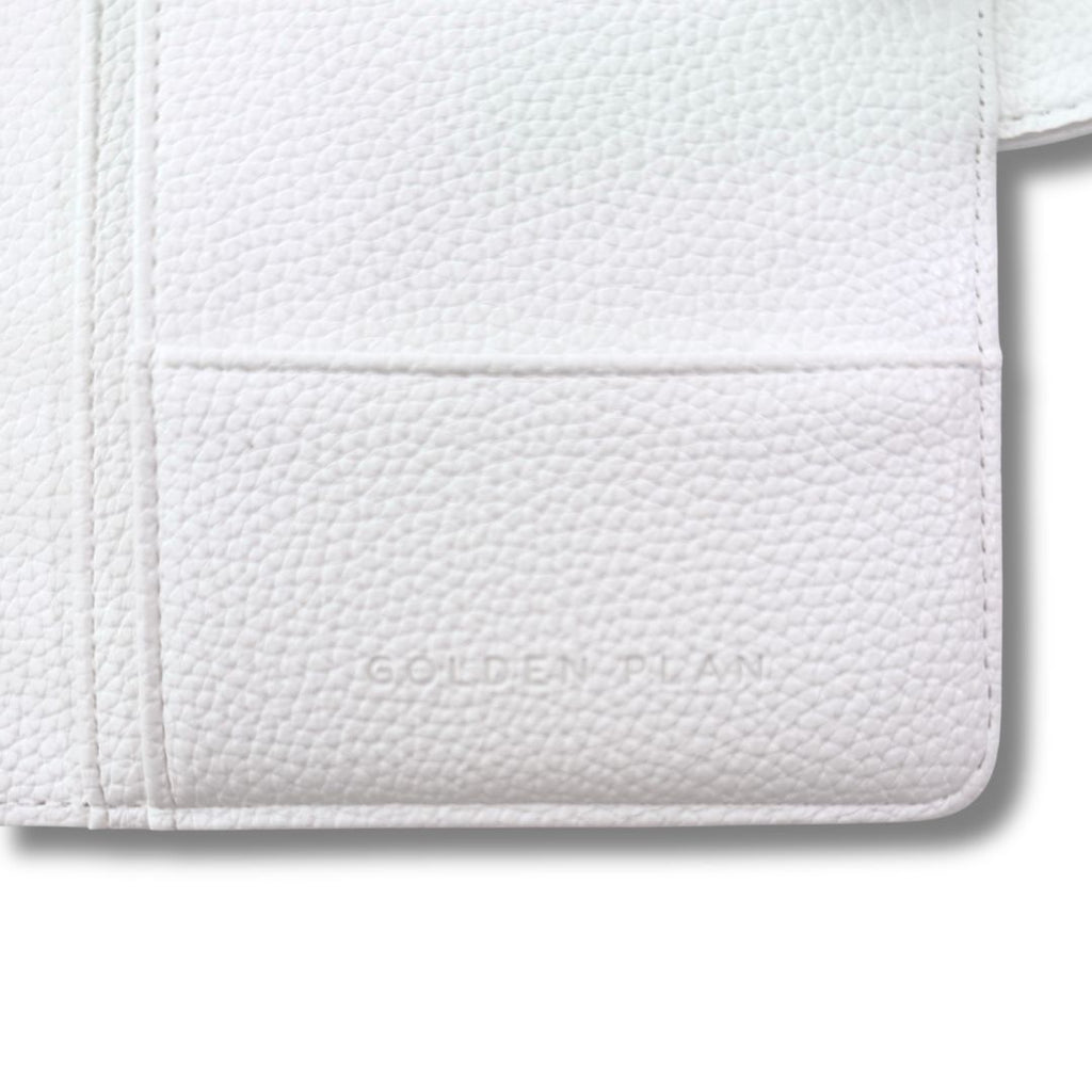 A6 White Pebble Binder - Milk
