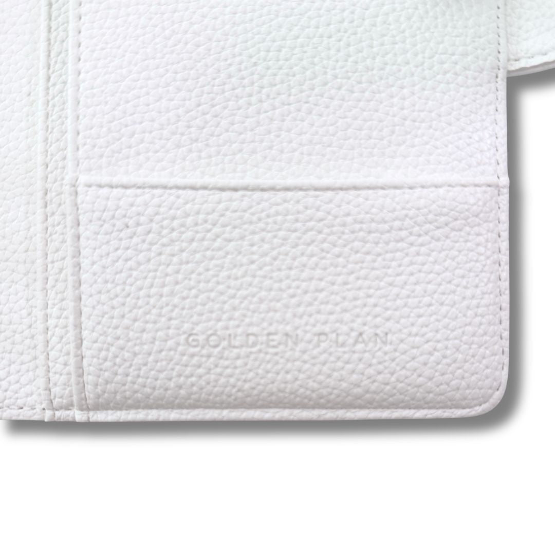 A6 White Pebble Binder - Milk