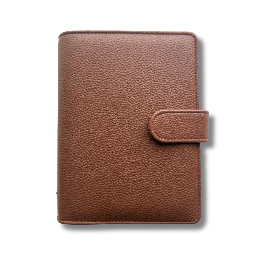 A6 Brown Pebble Binder - Mocha