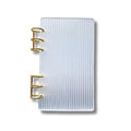 A6 Fluted Binder with Gold Rings