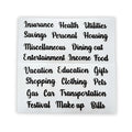 Clear Cursive Label Stickers