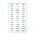 Clear Tab Label Stickers