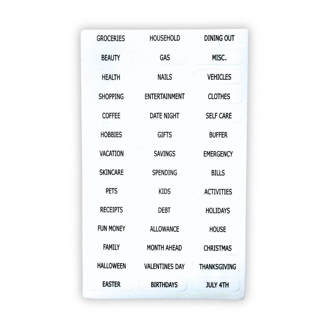 Clear Tab Label Stickers